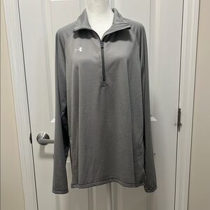 Under Armour Gray/White Striped Pullover